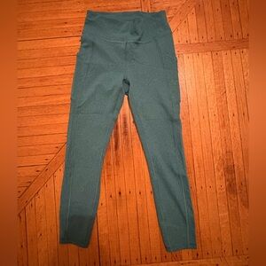 lululemon athletica wunder under green/teal leggings